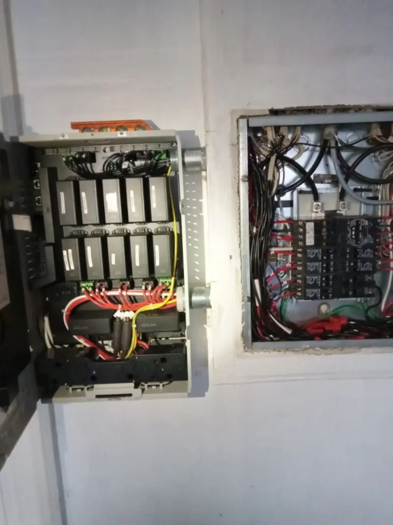 Electrical panel upgrade completed for Security Camera Wiring in Vine Hill